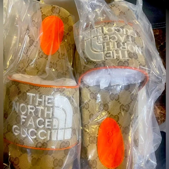 New GUCCI North Face Edition slides NEW IN BOX 100% AUTH GUCCI X THE NORTH FACE MONOGRAM GG  main image 4
